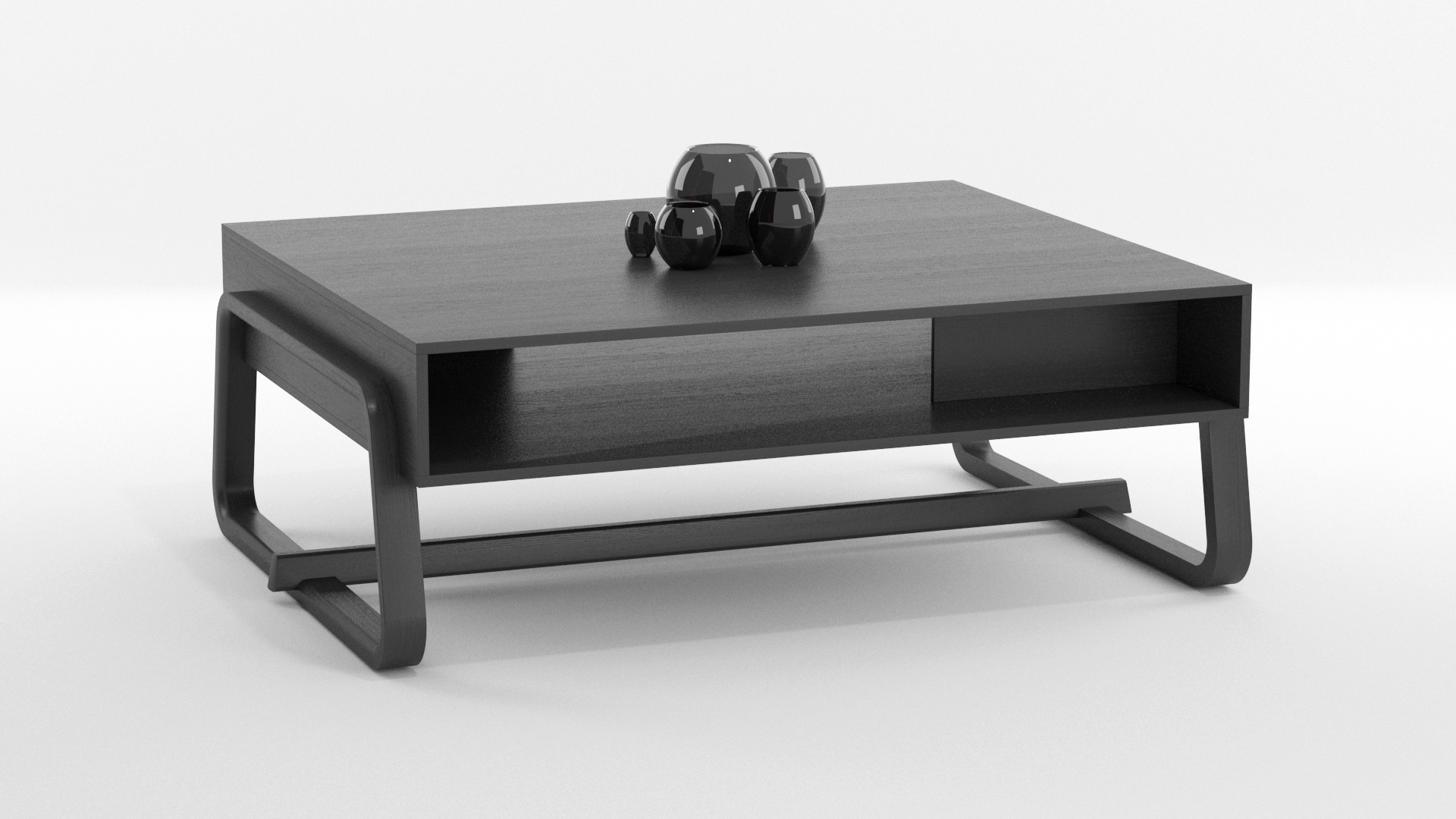 Black wooden Coffee Table for lobby