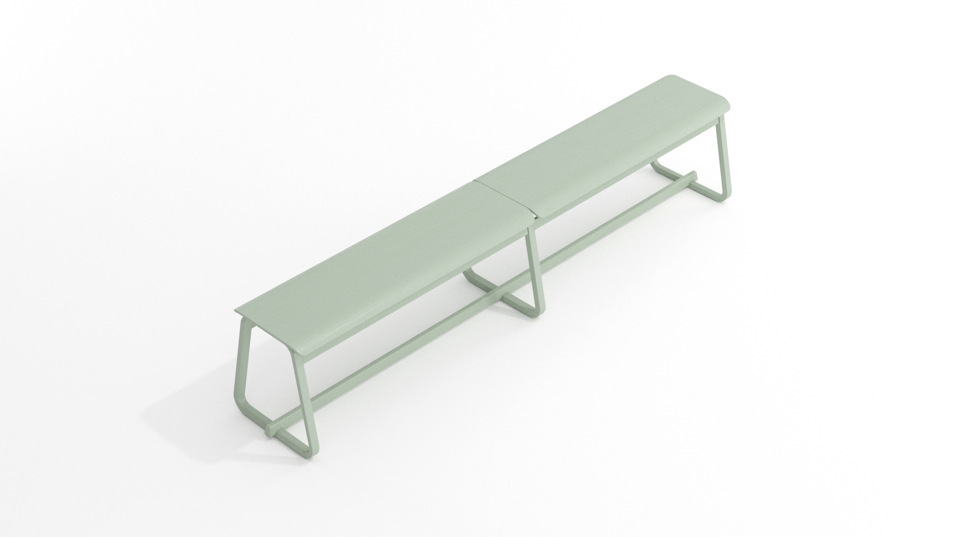 light green indoor bench for office