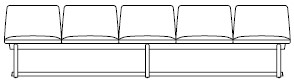 5 Seats With Back