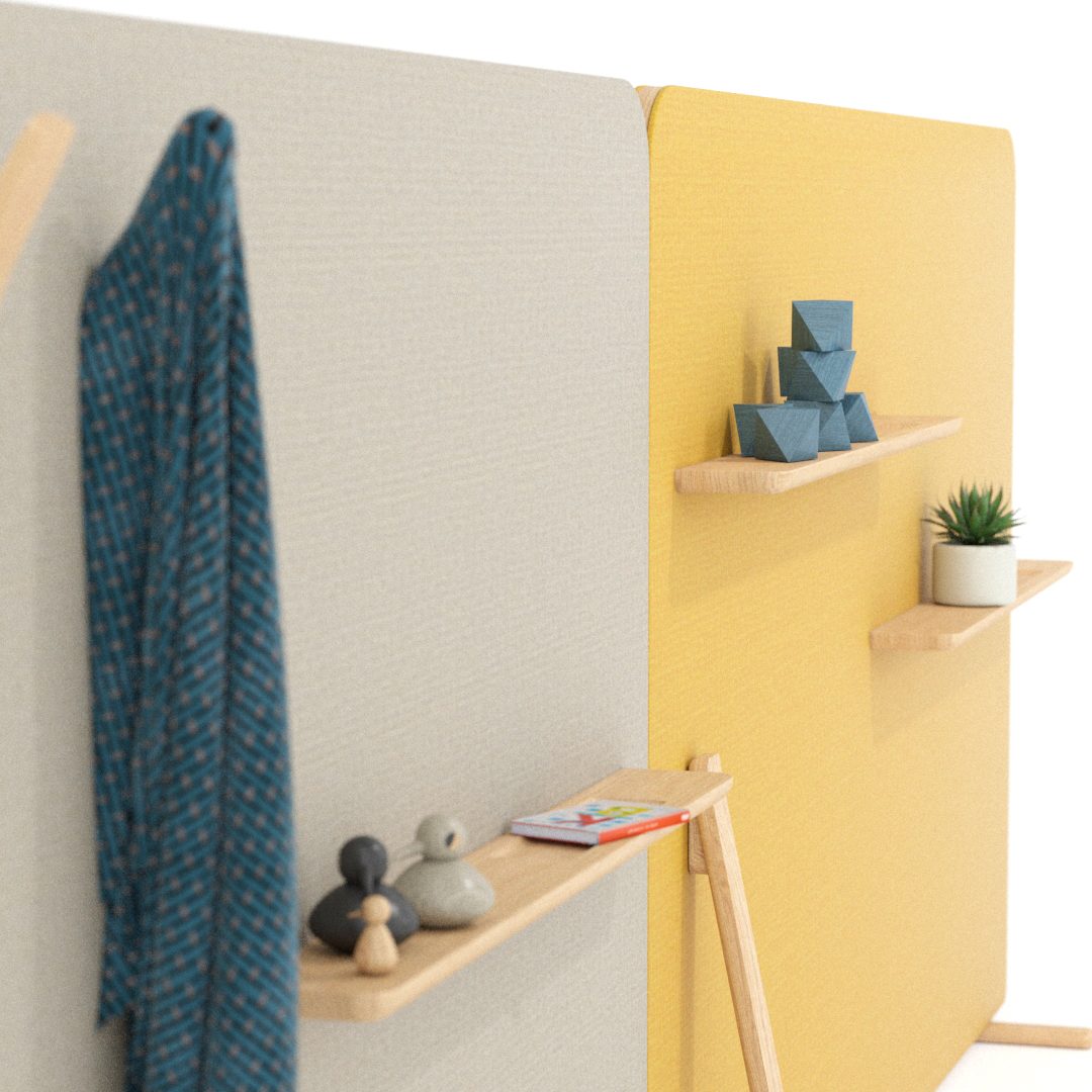 Theo Space Divider coat hooks